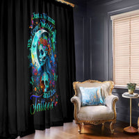 Fairy Skull Window Curtain Just The Woman Who Loves Skull And Tattoo - Wonder Print Shop