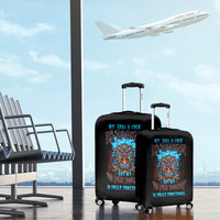 Tiki Skull Luggage Cover I Give A Fuck Is Broken But My Go Fuck Yourself - Wonder Print Shop