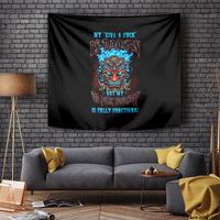 Tiki Skull Tapestry I Give A Fuck Is Broken But My Go Fuck Yourself - Wonder Print Shop