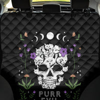 Cat Skull Back Car Seat Cover Purr Evill - Wonder Print Shop