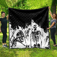 Fire Skull Quilt Scream In Fire - Wonder Print Shop