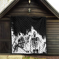 Fire Skull Quilt Scream In Fire - Wonder Print Shop
