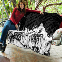 Fire Skull Quilt Scream In Fire - Wonder Print Shop