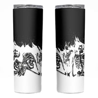 Fire Skull Skinny Tumbler Scream In Fire - Wonder Print Shop
