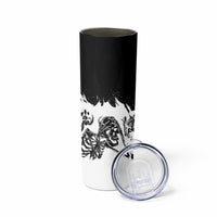 Fire Skull Skinny Tumbler Scream In Fire - Wonder Print Shop