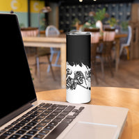 Fire Skull Skinny Tumbler Scream In Fire - Wonder Print Shop
