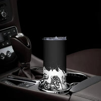 Fire Skull Skinny Tumbler Scream In Fire - Wonder Print Shop
