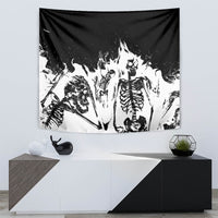 Fire Skull Tapestry Scream In Fire - Wonder Print Shop