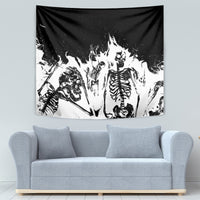 Fire Skull Tapestry Scream In Fire - Wonder Print Shop