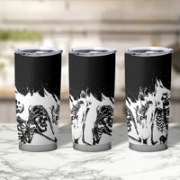 Fire Skull Tumbler Cup Scream In Fire - Wonder Print Shop