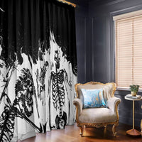 Fire Skull Window Curtain Scream In Fire - Wonder Print Shop