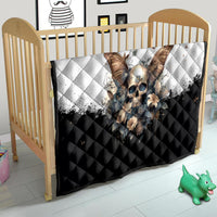 Butterfly Skull Quilt Flower Butterfly Gothic Skull - Wonder Print Shop