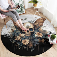 butterfly-skull-round-carpet-flower-butterfly-gothic-skull