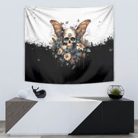 Butterfly Skull Tapestry Flower Butterfly Gothic Skull - Wonder Print Shop