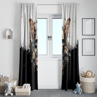 Butterfly Skull Window Curtain Flower Butterfly Gothic Skull - Wonder Print Shop