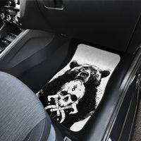 Viking Skull Car Mats Bear Viking Cross Skull - Wonder Print Shop
