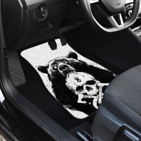 Viking Skull Car Mats Bear Viking Cross Skull - Wonder Print Shop