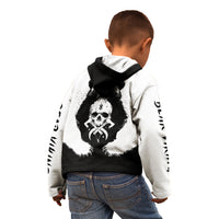 Viking Skull Kid Hoodie Bear Viking Cross Skull - Wonder Print Shop