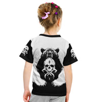 Viking Skull Kid T Shirt Bear Viking Cross Skull - Wonder Print Shop