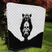 Viking Skull Quilt Bear Viking Cross Skull - Wonder Print Shop