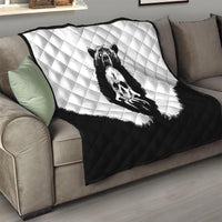 Viking Skull Quilt Bear Viking Cross Skull - Wonder Print Shop