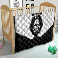 Viking Skull Quilt Bear Viking Cross Skull - Wonder Print Shop