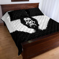 Viking Skull Quilt Bed Set Bear Viking Cross Skull - Wonder Print Shop