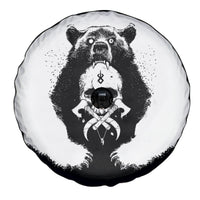 Viking Skull Spare Tire Cover Bear Viking Cross Skull - Wonder Print Shop