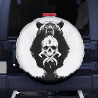 Viking Skull Spare Tire Cover Bear Viking Cross Skull - Wonder Print Shop