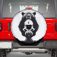 Viking Skull Spare Tire Cover Bear Viking Cross Skull - Wonder Print Shop