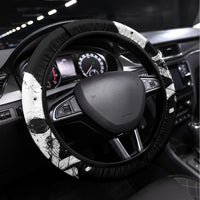 Viking Skull Steering Wheel Cover Bear Viking Cross Skull - Wonder Print Shop