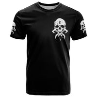 Viking Skull T Shirt Bear Viking Cross Skull - Wonder Print Shop