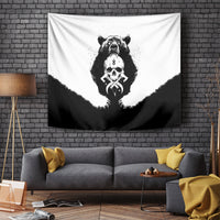 Viking Skull Tapestry Bear Viking Cross Skull - Wonder Print Shop