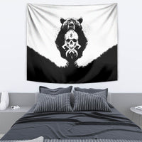 Viking Skull Tapestry Bear Viking Cross Skull - Wonder Print Shop