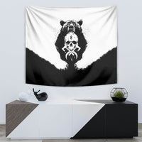 Viking Skull Tapestry Bear Viking Cross Skull - Wonder Print Shop