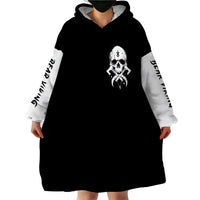 Viking Skull Wearable Blanket Hoodie Bear Viking Cross Skull - Wonder Print Shop