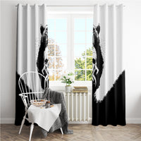 Viking Skull Window Curtain Bear Viking Cross Skull - Wonder Print Shop