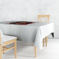 Rose Skull Tablecloth Some Girl Wear Pink Real Girl Wear Ink - Wonder Print Shop