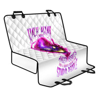 Flame Skull Back Car Seat Cover Walk Away I Have Anger Issues And Dislike For Stupod People - Wonder Print Shop