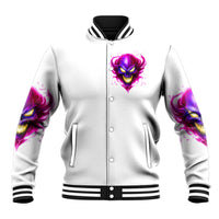 Flame Skull Baseball Jacket Walk Away I Have Anger Issues And Dislike For Stupod People - Wonder Print Shop