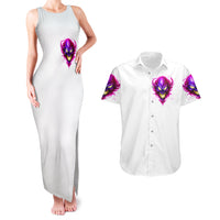 Flame Skull Couples Matching Tank Maxi Dress and Hawaiian Shirt Walk Away I Have Anger Issues And Dislike For Stupod People - Wonder Print Shop
