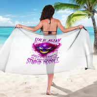 Flame Skull Sarong Walk Away I Have Anger Issues And Dislike For Stupod People - Wonder Print Shop