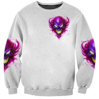 Flame Skull Sweatshirt Walk Away I Have Anger Issues And Dislike For Stupod People - Wonder Print Shop