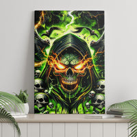 Doule Skull Canvas Wall Art Angel To Some Demon To Most - Wonder Print Shop