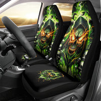 Doule Skull Car Seat Cover Angel To Some Demon To Most - Wonder Print Shop