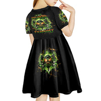Doule Skull Kid Short Sleeve Dress Angel To Some Demon To Most - Wonder Print Shop