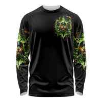 Doule Skull Long Sleeve Shirt Angel To Some Demon To Most - Wonder Print Shop