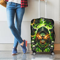 Doule Skull Luggage Cover Angel To Some Demon To Most - Wonder Print Shop