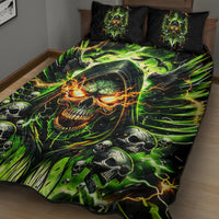 Doule Skull Quilt Bed Set Angel To Some Demon To Most - Wonder Print Shop