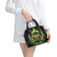 Doule Skull Shoulder Handbag Angel To Some Demon To Most